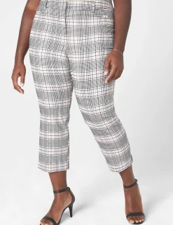 Crops And Capris^Lane Bryant Slim Capri 4-Season Pant Plaid