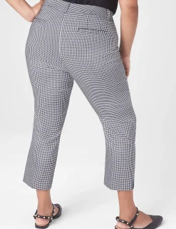 Slim^Lane Bryant Slim Capri 4-Season Pant Black Gingham