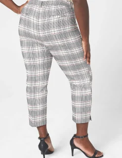 Crops And Capris^Lane Bryant Slim Capri 4-Season Pant Plaid