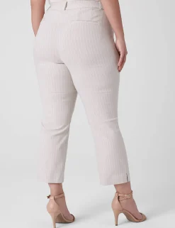 4-Season Collection^Lane Bryant Slim Capri 4-Season Pant Cream Stripe