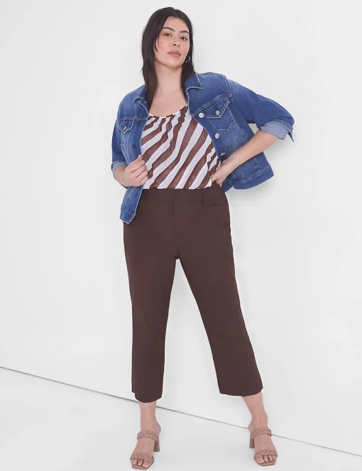 Crops, Capris And Shorts^Lane Bryant Slim Capri 4-Season Pant Coffee