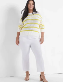 Crops, Capris And Shorts^Lane Bryant Slim Capri 4-Season Pant White