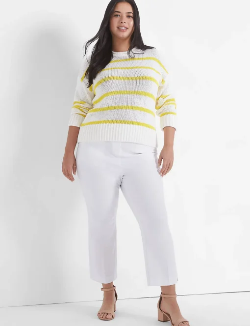 Crops, Capris And Shorts^Lane Bryant Slim Capri 4-Season Pant White