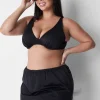 Swim Bottoms^Lane Bryant Slitted Swim Skirt Black