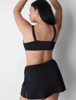 Swim Bottoms^Lane Bryant Slitted Swim Skirt Black