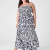 Fit & Flare^Lane Bryant Smocked-Bodice Maxi Dress Ali Floral