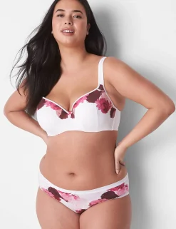 Underwire Bras^Lane Bryant Smooth Lightly Lined Balconette Bra Modern Blooms