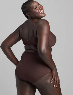 Underwire Bras^Lane Bryant Smooth Lightly Lined Full Coverage Bra Chocolate Plum