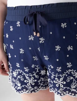 Shorts^Lane Bryant Soft Eyelet Short Navy