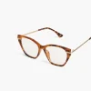Readers^Lane Bryant Solid Angular Reading Glasses Natural Tortoise