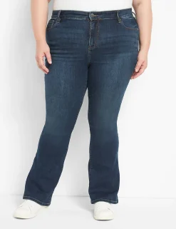 Bootcut^Lane Bryant Straight Fit High-Rise Boot Jean Dark Denim