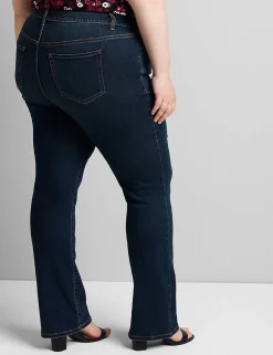 Straight Fit^Lane Bryant Straight Fit High-Rise Boot Jean Dark Denim