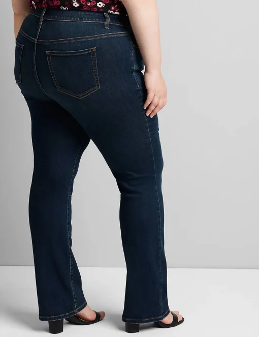 Straight Fit^Lane Bryant Straight Fit High-Rise Boot Jean Dark Denim