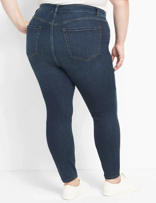 Straight Fit^Lane Bryant Straight Fit High-Rise Skinny Jean Dark Denim