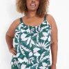 Shirts & Blouses^Lane Bryant Straight Hem Cami With Grosgrain Ribbon Straps Maluku Leaves