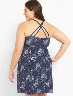 Chemises^Lane Bryant Strappy Back Chemise Twilight Floral