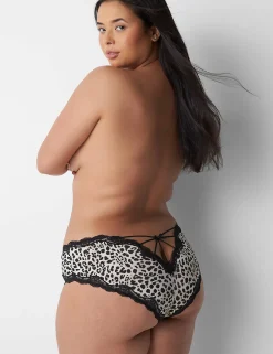 Sexy Panties^Lane Bryant Strappy-Back Cheeky Panty Animal Birch