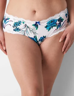 Cheeky Panties^Lane Bryant Strappy-Back Cheeky Panty Peony Floral