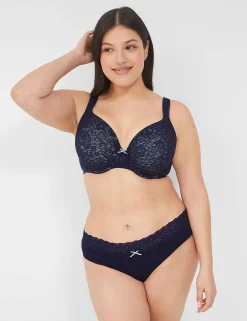 Cheeky Panties^Lane Bryant Stretch Lace Cheeky Panty Maritime Blue
