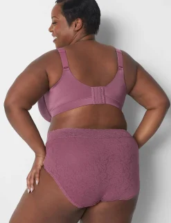 Brief Panties^Lane Bryant Stretch Lace High Leg Brief Panty Tulipwood