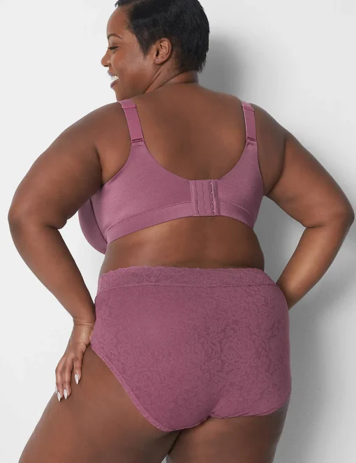 Brief Panties^Lane Bryant Stretch Lace High Leg Brief Panty Tulipwood