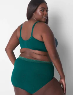 Brief Panties^Lane Bryant Stretch Lace High Leg Brief Panty June Bug