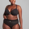 Brief Panties^Lane Bryant Stretch Lace High-Leg Brief Panty Black