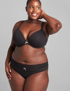 Thong Panties^Lane Bryant Stretch Lace Thong Panty Black
