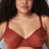 F To K Cups^Lane Bryant Summer Sheer Unlined Balconette Bra Brandy