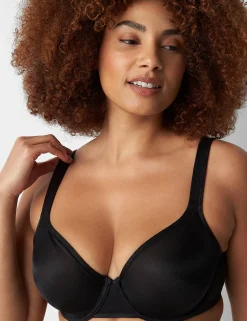 Balconette Bras^Lane Bryant Summer Sheer Unlined Balconette Bra Black