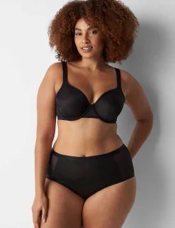 Underwire Bras^Lane Bryant Summer Sheer Unlined Balconette Bra Black
