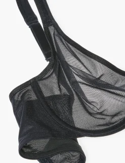 Underwire Bras^Lane Bryant Summer Sheer Unlined Balconette Bra Black