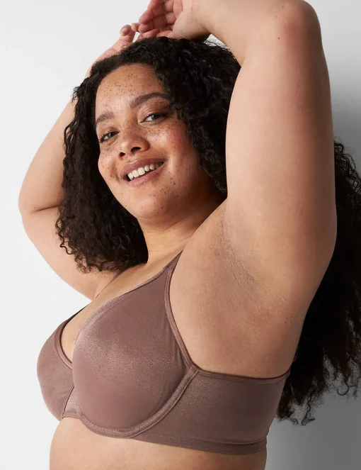 Underwire Bras^Lane Bryant Summer Sheer Unlined Balconette Bra Deep Taupe