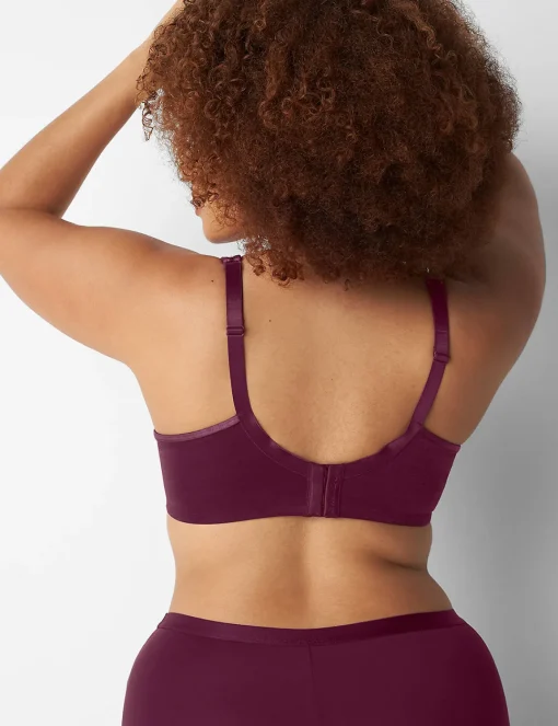 Plunge Bras^Lane Bryant Summer Sheer Unlined Plunge Bra Grape Wine