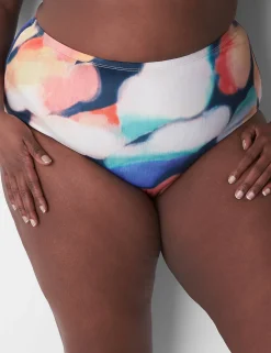 Swim Bottoms^Lane Bryant Swim Brief Blue Summer