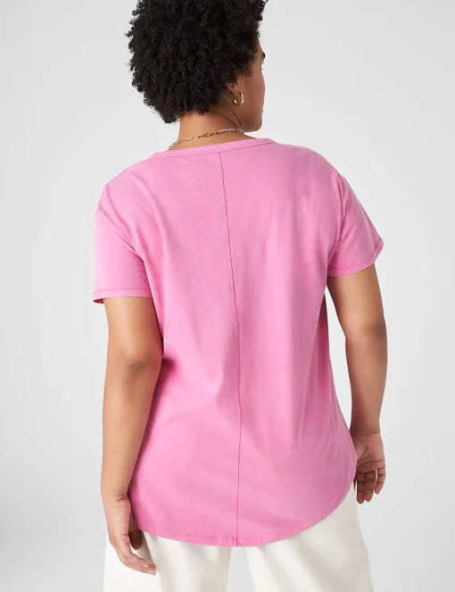 Knit Tops^Lane Bryant Swing Crew-Neck High-Low Tee Fiji Flower
