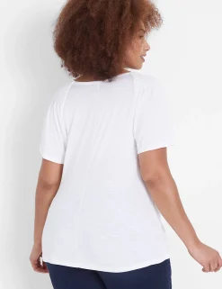 Knit Tops^Lane Bryant Swing Flutter-Sleeve Tee White