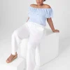 Knit Tops^Lane Bryant Swing Off-The-Shoulder Embroidered Top Brunnera Blue