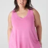 The Tee Shop^Lane Bryant Swing V-Neck Tank Fiji Flower