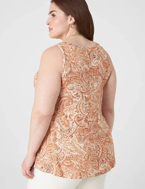 Knit Tops^Lane Bryant Swing V-Neck Tank Windmark Paisley