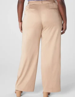 Wide Leg^Lane Bryant Tailored Wide Leg Chino Pant Safari