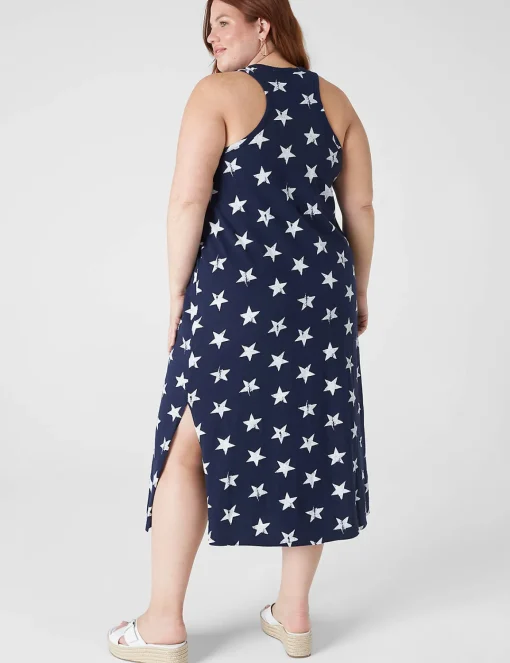Maxi & Midi^Lane Bryant Tank Racerback Midi Dress Star