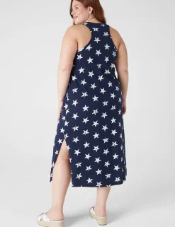 Casual^Lane Bryant Tank Racerback Midi Dress Star