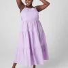 Casual^Lane Bryant Tie-Strap Tiered Maxidress Violet