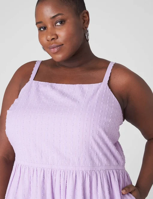 Casual^Lane Bryant Tie-Strap Tiered Maxidress Violet