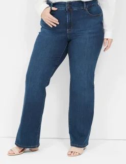 Bootcut^Lane Bryant Tighter Tummy Fit High-Rise Boot Jean Dark Denim