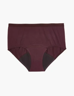 Brief Panties^Lane Bryant Total Confidence Full Brief Panty Chocolate Plum
