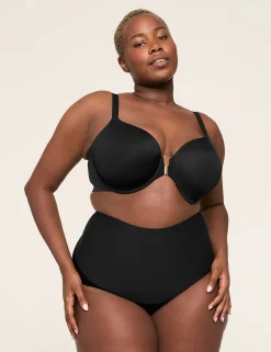 Front-Close Bras^Lane Bryant Totally Smooth Full Coverage Front-Close Bra Black