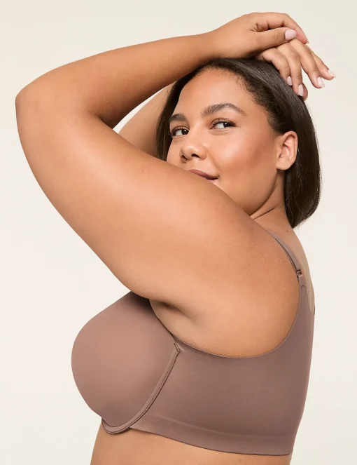 Front-Close Bras^Lane Bryant Totally Smooth Full Coverage Front-Close Bra Deep Taupe