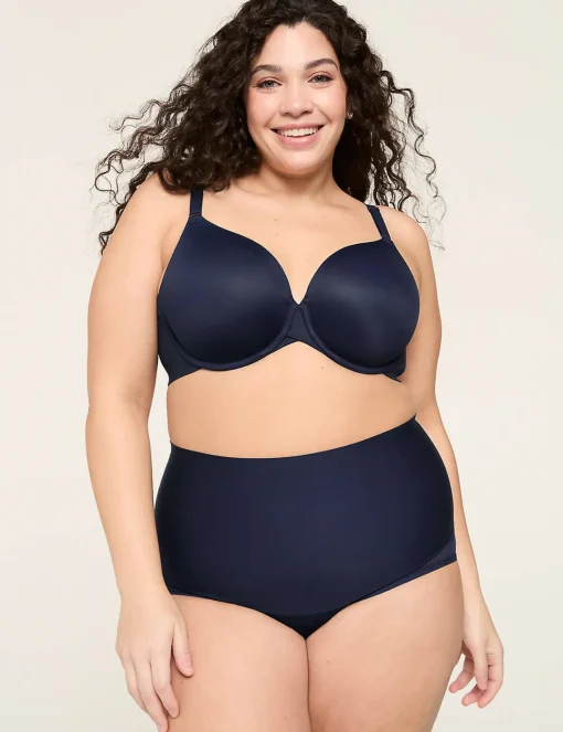 Underwire Bras^Lane Bryant Totally Smooth Lightly Lined Full Coverage Bra Maritime Blue